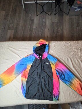 Men's - North Face Rainbow Gradient Vintage Ski Jacket - Multi Color - XL - RARE